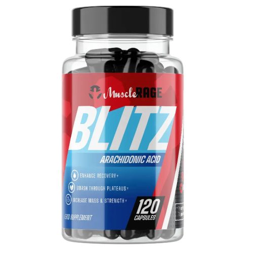 BLITZ™ - Felfokozott Erő & Nagyobb Izomtömeg - Arachidonsav - 120 Kapszula - Muscle Rage