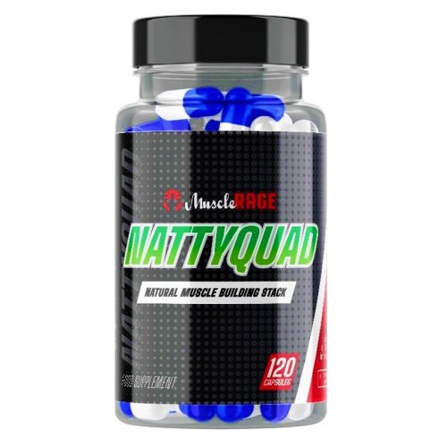 NATTYQUAD™ - 4az1ben Izomépítő Stack - Turkesteron + Laxosterone + Ecdysterone + Senactiv - 120 Kapszula