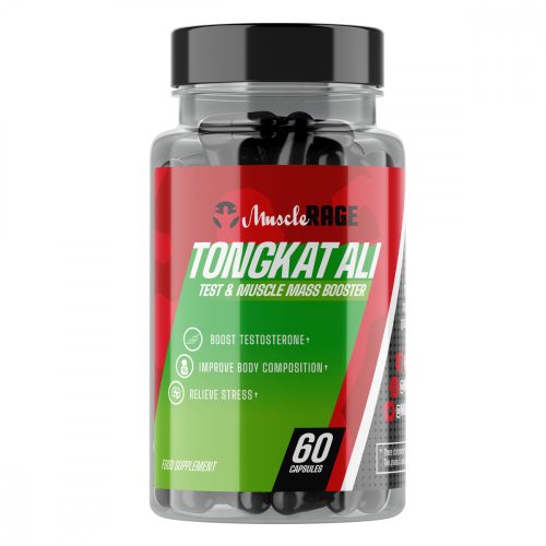 TONGKAT ALI™ - Ultra Koncentrált & Nagy Dózis - Magasabb Tesztoszteron Szint & Csökkent Stressz - 60 Kapszula - Muscle Rage