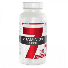   VITAMIN D3 4000IU XL - Nagy Kiszerelés Nagy Dózisban - 120 napra - 120 Kapszula - 7Nutrition