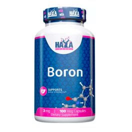   BORON - Hormon Optimalizálás, Csont Erősítés, Immunrendszer Erősítés - Szerves Bór - 100 Kapszula - Haya Nutrition