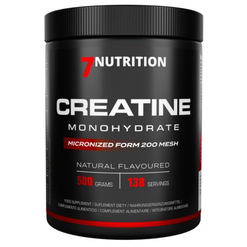 MICRONIZED CREATINE MONOHYDRATE 500g - ELŐRENDELHETŐ! - Fokozott Felszívódású Mikronizált Kreatin Monohidrát - 7Nutrition
