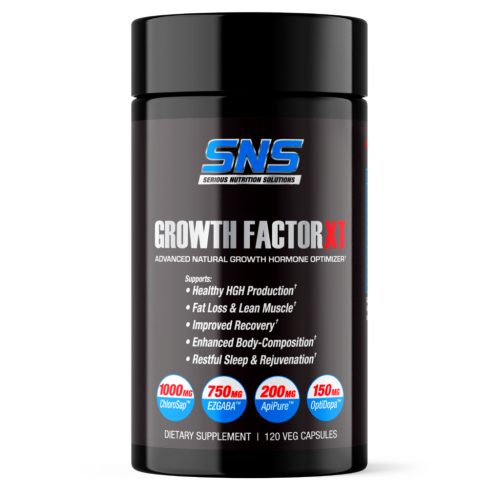 GROWTH FACTOR XT™ - Fokozott Növekedési Hormon, Tesztoszteron, Izomépítés, Alvás Minőség - 120 Kapszula - SNS