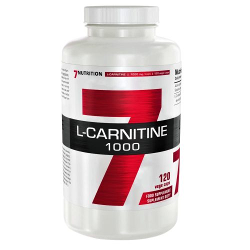L-CARNITINE 1000 - Zsírégetés & Fokozott Állóképesség - 1000mg Kapszulánként - 120 Vegán Kapszula - 7Nutrition