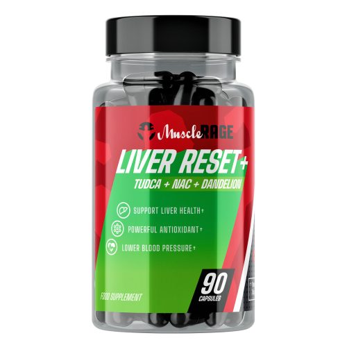 LIVER RESET™ - ELŐRENDELHETŐ! - Máj, Vese, Tüdő, Epe Tisztítás & Teljes Körű Méregtelenítés - 90 Kapszula - Muscle Rage