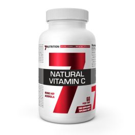   NATURAL VITAMIN C - 100% Csipkebogyó & Acerola Kivonat Magas C Vitamin Tartalomra Koncentrálva - 60 Kapszula - 7Nutrition