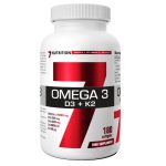 OMEGA3+D3+K2 - Mega Dózisú Omega 3 + D3 Vitamin + K2 Vitamin + E Vitamin - 180 Halolaj Kapszula - 7Nutrition