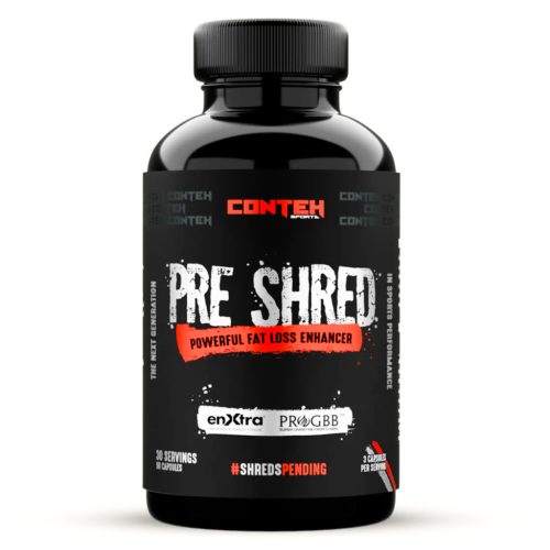 PRE SHRED™ - Látványos Zsírégetés, Fokozott Motiváció & Koncentrálóképesség - 90 Kapszula - Conteh Sports