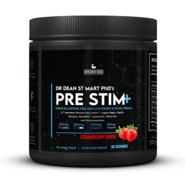   PRE STIM+™ - Koffeinmentes Agyserkentő & Pre-Workout Formula - Fokozot Koncentrálóképesség & Energia - 120g - Supplement Needs