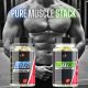 PURE MUSCLE STACK - ELŐRENDELHETŐ! - Brutális Izomépítő Csomag - Nagyobb Izomtömeg, Erő, Állóképesség - Blitz + Nattybol - 180 Kapszula - Muscle Rage