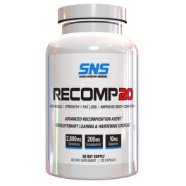   RECOMP20™ - Izomépítés & Zsírégetés Egyszerre - Szárazabb, Kidolgozottabb Külső - Fokozott Erő & Állóképesség - 120 Kapszula - SNS