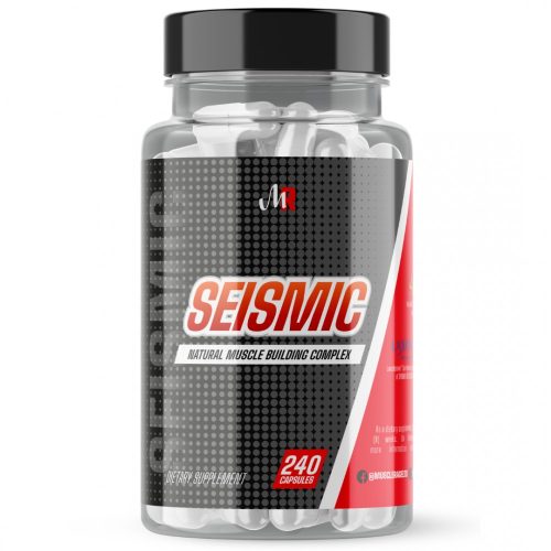 SEISMIC™ - 4az1ben Izomépítő Stack - Epicatechin + Laxosterone + HMB + Astragin - 240 Vegán Kapszula - Muscle Rage