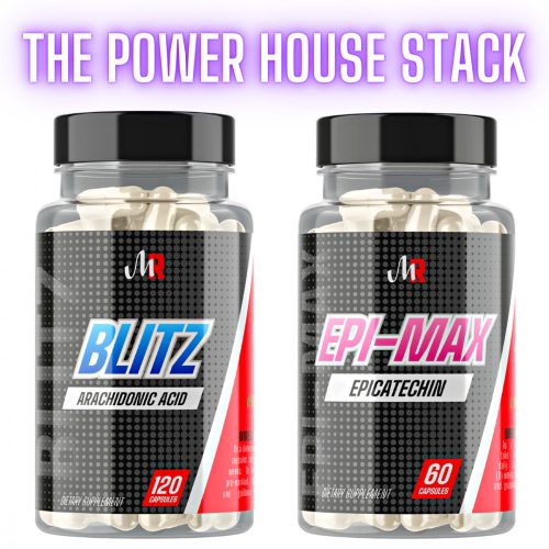 THE POWER HOUSE STACK - Maximális Erő & Állóképesség - Blitz + Epi-Max - Arachidonic Acid + Epicatechin - Muscle Rage
