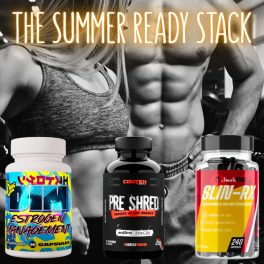   THE SUMMER READY STACK - Látványos Zsírégető & Alakformáló Csomag - Koffeines - 420 Kapszula - Muscle Rage