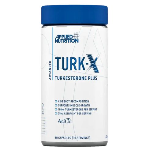 TURK-X™ - Nagyobb Erő & Izomtömeg - Turkesterone Plus Astragin - 60 Kapszula - Applied Nutrition