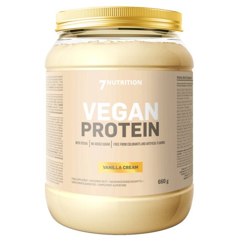 VEGAN PROTEIN 660g - Borsófehérje Izolátum & Sunbloom Napraforgófehérje - Szójamentes Vegán Fehérjepor - 7Nutrition