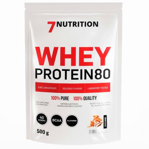 WHEY PROTEIN 80 500G - Prémium Minőségű Tejsavó Fehérje - 0,5Kg - 7Nutrition
