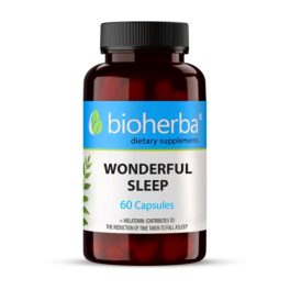   WONDERFUL SLEEP™ - Fokozott Alvásminőség & Gyorsabb Elalvás - L-Teanin & Melatonin - 60 Kapszula - Bioherba